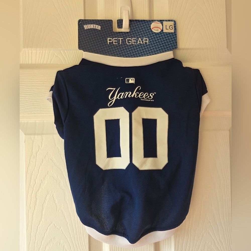 MLB New York Yankees Dog Jersey L Navy NWT Pet Baseball Fan